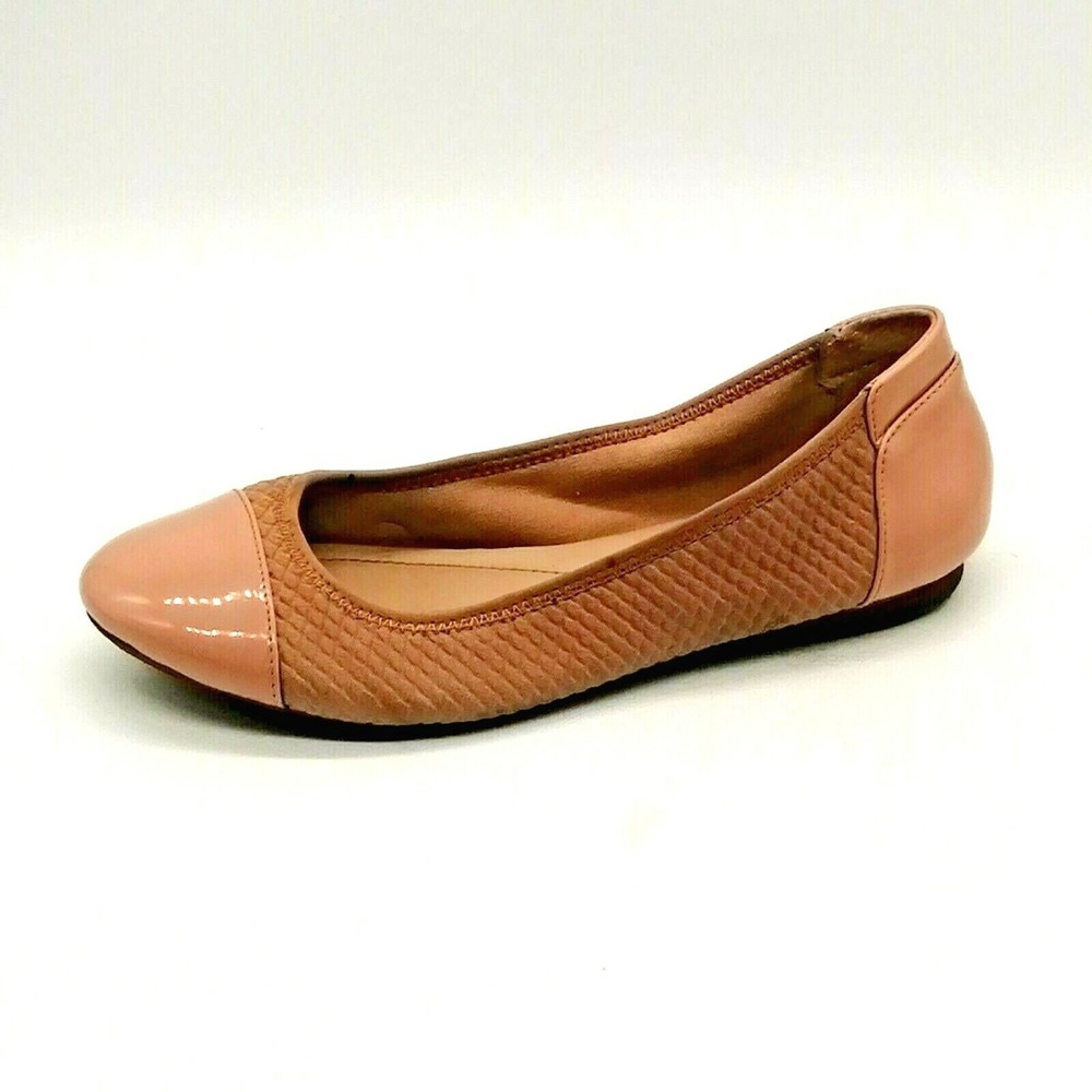 Alfani Shoes Womens Alf Flat Heel‎ Slip On Ballet Flat Cushioned Blush 6.5